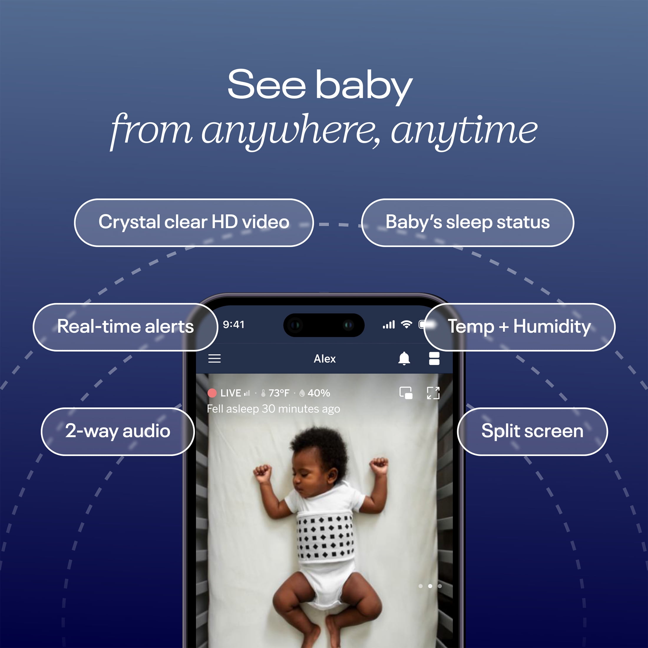 Nanit Pro Complete Baby Monitoring System with HD Camera & Wall Mount