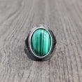 thumbnail image 3 of Malachite Ring, Natural Malachite, May Birthstone Malachite Ring, Silver Jewelry, 925 Silver Ring, Birthday Gift, Heavy Mens Ring, Healing Gemstone, Mans Designer Ring, Christmas, Mens Signet Ring, 3 of 6