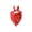G, variant on Valentine's Day Pet Bandana Heart Pattern Soft Fabric Adjustable Dog Triangle Scarf Pet Accessor,F