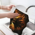 thumbnail image 6 of Disketp Cool Black Eagle Waffle Weave Kitchen Dish Cloth,Super Absorbent Kitchen Dish Towels 16*26 Inches for Dish Rags Washing Dishes, Drying Dishes, 6 of 7