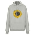 thumbnail image 4 of Sudaderas con capucha informales para mujer, sudadera con estampado de girasol, suéter con capucha Pompotops gfhjh5960, 4 of 9