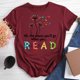 thumbnail image 1 of Libros oh los lugares a los que irás camiseta Vino rojo XXL FLhrweasw  Para estrenar, 1 of 1