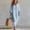 *Sky Blue, variant on ClodeEU Women's V-Neck 3/4 Sleeve Linen Blend Maxi Dress, Casual Loose Swing Sundress Green,Women's Plus L