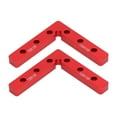 thumbnail image 2 of 2Pcs 90 Degree Positioning Squares Aluminum Alloy Right Angle Clamps Woodworking Tool 120mm Red, 2 of 14