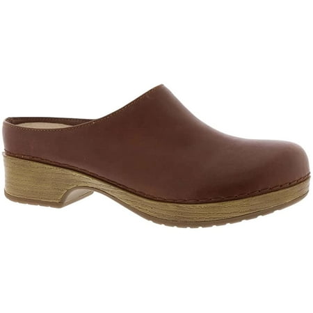 

Bella Vita Womens Motto Slip on Clog 7.5 Wide Camel Burnished Leather