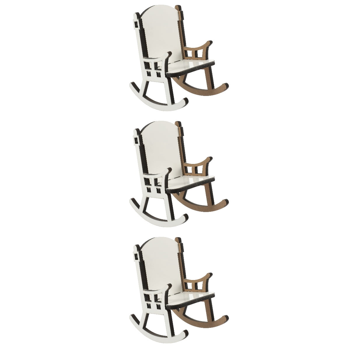 SKISUNO Durable Wooden Sublimation Chair Blank for Custom Photos 3Pcs