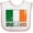 White and Pink, variant on Inktastic Ireland Flag Boys or Girls Baby Bib
