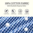 thumbnail image 6 of UVN Fall Cotton Two Piece Pajamas for Women Plaid Henley Collar Long Sleeve Top and Wide Leg Pant Ladies Sleepwear Casual Lounge Sets, 6 of 10