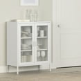 thumbnail image 2 of South Shore Eddison Kitchen Mesh 2-Door Storage Cabinet White, 2 of 13