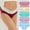 Multicolor, variant on Womens Briefs Underwear Plus Size 5PCLarge Seamless Cotton High Waist Briefs Hip Lifting Underpants