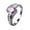 Pink white, variant on Oval Zircon Ring Female Ring Oval Ring Fashion White Black Jewelry