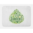 thumbnail image 1 of Avocado Bath Mat, Teardrop Shape Image for Healthy Nutrition and Benefits of Green Plants, Plush Bathroom Decor Mat with Non Slip Backing, 29.5" X 17.5", Emerald Pale Green, by Ambesonne, 1 of 2