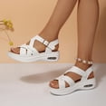 thumbnail image 6 of Pennysue Women Air Cushioned Walking Sandals Comfortable Ankle Strap Support Casual Daily Dress Sandals Platform Shoes, 6 of 7