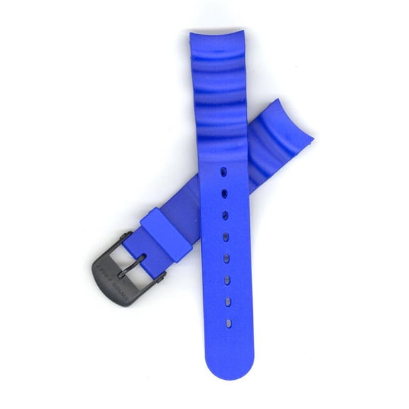 Blue, Black Color Buckle, Synthetic Strap, 20mm, Regular Length, Extreme, Odyssey 24352  22549