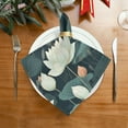 thumbnail image 2 of WOBOGO White Lotus Flower Cloth Napkins 1 Piece Soft Elegant Touch Durable Absorbent Quick Drying for Elegant Dining, 2 of 8