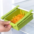 thumbnail image 3 of Wosthever Cajón organizador de nevera ajustable, 1 unidad, cajones extraíbles para nevera, capa espaciadora fresca, estante de almacenamiento, cajón Organizadores de utensilios de cocina verde Wosthever HA6097-02B, 3 of 6