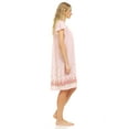 thumbnail image 3 of Lati Fashion Women Nightgowns Short Sleeve Female Nightgowns & Sleepshirts Pink L, 3 of 4
