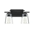thumbnail image 2 of Savoy House Calhoun 2-Light Black Vanity Light, 2 of 6