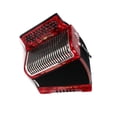 thumbnail image 4 of Hohner Corona Xtreme II 34 Button Bisonoric Accordion (GCF Keys, Pearl Red), 4 of 6
