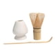 thumbnail image 1 of Bewildely Juego de Matcha japonés 3 en 1, batidor de bambú seguro, juegos de té de cucharadita, tienda de bebidas para interiores, herramientas para Teteras Blanco Bewildely HA010720-02B, 1 of 6
