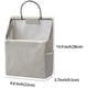 thumbnail image 2 of Bolsa organizadora para colgar en la pared, almacenamiento para colgar en el armario para bolsillo, almacenamiento para dormitorio de baño, caja organizadora de algodón de lino, contenedores para dormitorio, gris Vhermosa WMSS-71, 2 of 7