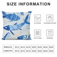 thumbnail image 5 of Qinduosi Pillow Cover, Varieties of SquareDecorative Throw Pillow Covers Cushion for Sofa Bedroom Car, Blue White, 5 of 5
