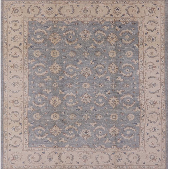 Ahgly Company Tapis d'Intérieur Carré Mid-Century Moderne Rose Pourpre Zone Orientale, 7' Carré