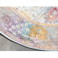 thumbnail image 6 of Unique Loom Baracoa Collection Area Rug - Eltemplete (8' 4" Round Light Blue/Blue), 6 of 7