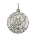 thumbnail image 1 of FB Jewels Sterling Silver Antiqued Saint Joseph Medal, 1 of 4
