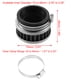 thumbnail image 4 of Filtros de aire cilíndricos rectos universales de 52-58 mm para motocicleta, tono plateado, 4 of 7