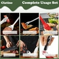 thumbnail image 2 of Camp Utensil Set Kitchen Cooking BBQ Grill Tool Kit with Organizer Bag, Clatine 12-Piece Travel Kitchen Grill Accessories Portable Compact Gear Cookware Kit for Camping RV Sailboat Backyard BBQ, 2 of 8