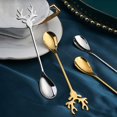 thumbnail image 3 of Joernso Stirring Spoon Food-grade with Long Handle Stainless Steel Coffee Tea Soup Sugar Dessert Spoon for Christmas, 3 of 8