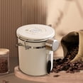 thumbnail image 1 of Aodebiao Bocal de Rangement pour Café Scellé sous Vide, Contenant Hermétique en Acier Inoxydable avec Valve Unidirectionnelle pour Grains de Café, Poudre, Thé, Aliments Secs, Bocal Organisateur pour Garde-Manger de Cuisine, 1 of 5