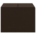 thumbnail image 2 of Benjara Outdoor Garden Storage Box, Removable Bag, Brown Rattan Woven, 2 of 5