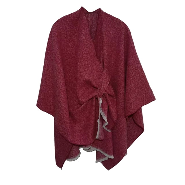 Wraps Womens Large Front Poncho Sweater Wrap Topper Knitted Elegant Shawls Cape For Fall Winter Wraps