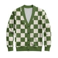 thumbnail image 6 of Men's Cardigan Sweaters with Button Lightweight Business Knitted Sweater Green S, 6 of 7