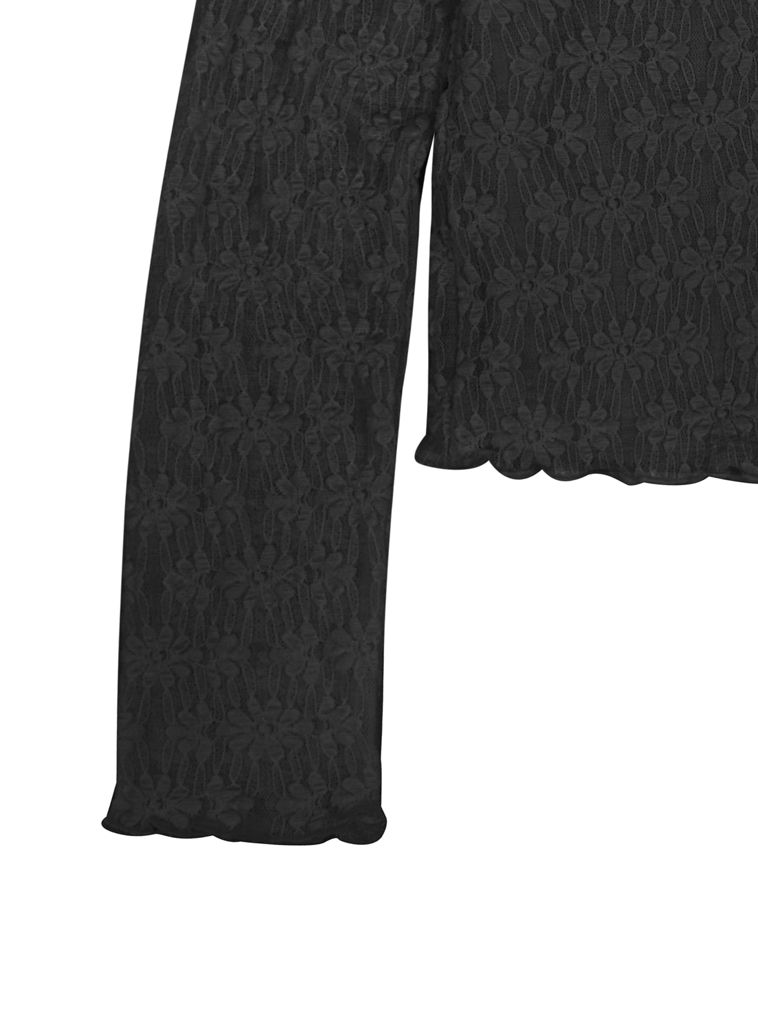 Planet Gold Girls' Long Sleeve Lace Top and Skirt, 2-Piece Set, Sizes 4-18
