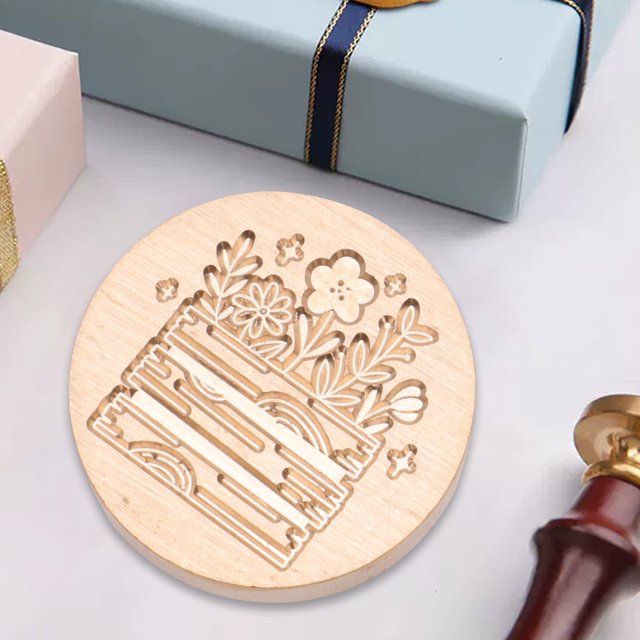 Cabeza de cobre de sello de 25 mm Cabeza de cobre de forma redonda en relieve 3D para tarjeta de boda (LZ12)