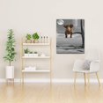 thumbnail image 3 of Elephant Art Wall Decor Animal Resting Elephant Look at The Moon Wall Pictures for Bedroom Living Room Bathroom Decoration, Wooden Framed Stretched Print on Canvas Poster Ready to Hang 12" x 16", 3 of 6