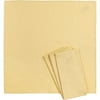 Better Homes and Gardens Embroidered Napkin in Yellow Nugget, Set of 12