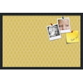 thumbnail image 2 of PinPix 30x20 Custom Cork Bulletin Board Quatrefoil Yellow Poster Board Has a Fabric Style Canvas Finish, Framed in Quatrefoil Yellow, by ArtToFrames (PinPix-279), 2 of 6