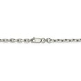 thumbnail image 3 of Sterling Silver 3.95mm Beveled Oval Cable Chain, 3 of 6