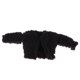 thumbnail image 3 of Ropa de para proteger negro con botones de manga larga para el causal de Macarena Abrigo de felpa de muñeca, 3 of 7