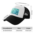 thumbnail image 6 of PAYOHTO Kids Beautiful French Bulldog Swimming Baseball Hat Back Adjustable Mesh Breathable Hats Black Trucker Cap Outdoor Fishing Sun Caps for Boys or Girls ages 4-10, 6 of 9