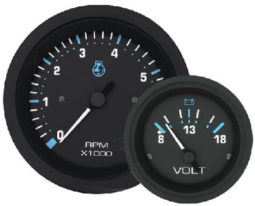 Sierra International 65496P Lido E F Dial Range Scratch Resistant Fuel Gauge 1//2 2 2 Teleflex