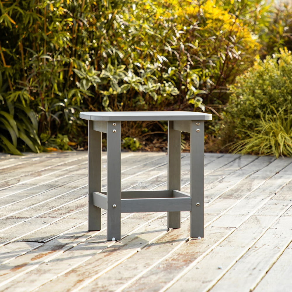 Plastic Side Table, Outside Adirondack Patio End Table, Weather