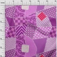 thumbnail image 3 of oneOone Viscose Jersey Purple Fabric Block Sewing Material Print Fabric By The Yard 60 Inch Wide, 3 of 7