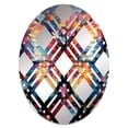 thumbnail image 2 of Designart "Butterfly Wild Color Flit II" Animals Butterfly Plaid Round Wall Mirror - Animals Oval Printed Decorative Mirror - Multiple Color Options, 2 of 5