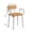 Brown, variant on Loyoda Shower Chair with Backrest & Padded Armrests, Adjustable Height Bath Bench for Seniors & Disabled, Brown, 350 lb Limit