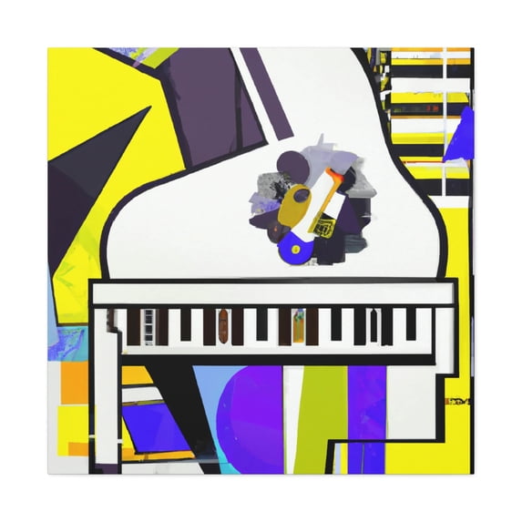 Piano in Pop Art. - Canvas